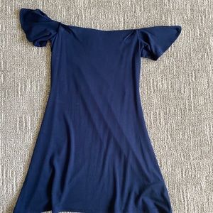Dark Blue off the shoulder Dress